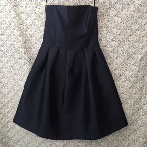 Bhldn Coren Moore strapless navy bridesmaid dress